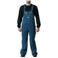 thumbnail image 1 of Liberty Mens Rigid Denim Bib Overalls, 34W x 32L, Denim, 1 of 1