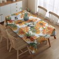 thumbnail image 2 of White Green Stem Sunflower Pattern Rectangle Tablecloth 60"x84",Waterproof Polyester Rectangle Table Cloth, Wipeable Spillproof Polyester Tablecloth for Dining, Camping, Indoor and Outdoor, 2 of 5