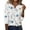 Floral White, variant on Women Blouses Casual Long Sleeve Fall Tops Henley V Neck Floral Shirts Dressy Summer Spring Clothes