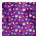 thumbnail image 4 of Soimoi Purple polyester Crepe Fabric Donuts Food Printed Fabric 1 Yard 52 Inch Wide, 4 of 5