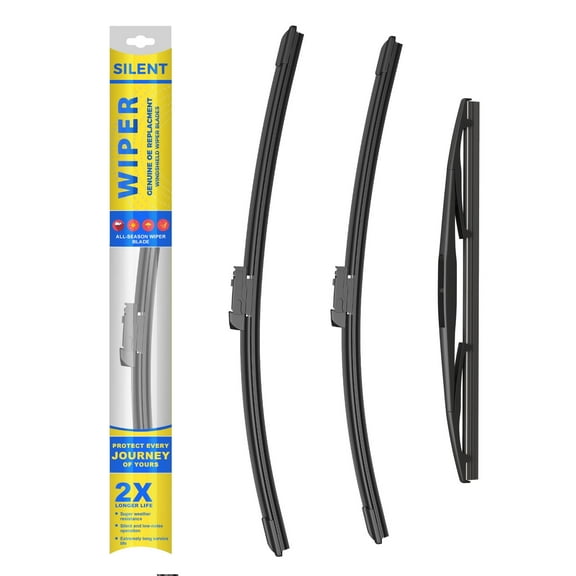 3 Wipers Factory 26" 17" 14" for 2019-2022 Subaru Forester Original Equipment Replacement Front and Rear Windshield Wiper Blade (Set of 3)