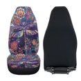 thumbnail image 5 of Pzuqiu Dragonfly Automotive Seat Covers Warmth Comfortable Car Seats Covers Front Seats Only Anti-Slip Elastic Fabric Auto Interior Accessories Universal Suitable for Most Cars SUV, 5 of 7