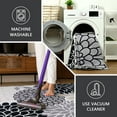 thumbnail image 4 of TWINNIS Area Rugs Floral Boho Rug Floor Carpet for Living Room Bedroom,4'x6',Gray, 4 of 7