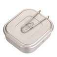 thumbnail image 1 of Caso de arroz Fiambrera ultraligera de titanio de 1100 ml con asa plegable para acampar al aire libre, senderismo, mochilero, picnic Lixada  Caso de arroz, 1 of 7