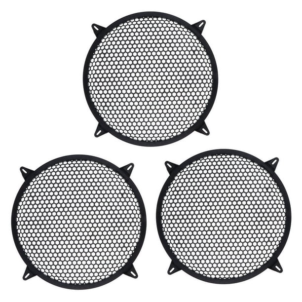 3X Cubierta de Amplificador de Altavoz de Rejilla de Subgraves Grill Mesh Car - 10 Pulgadas