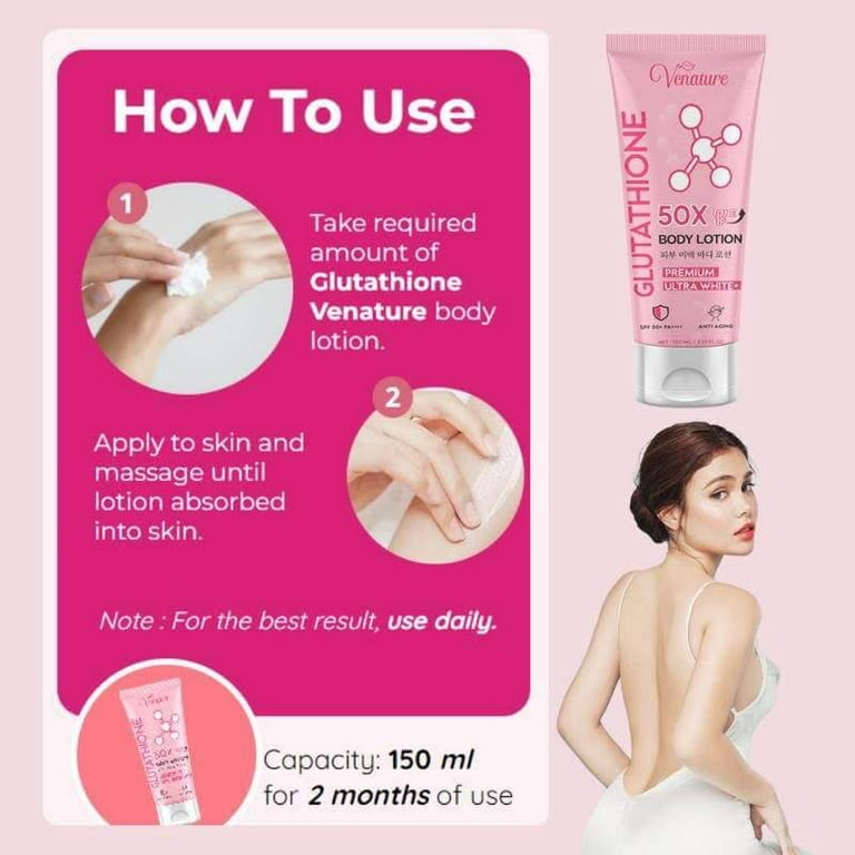 ボディローション Venature GLUTATHIONE 50X BODY LOTION Venature GLUTATHIONE 50X Tone Up Body Lotion - Premium Ultra