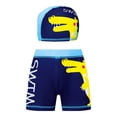 thumbnail image 2 of Avolia Boys Kids Swim Trunks Quick Drying Nylon Breathable Bathing Suit Set Summer Beach Pool Ocean Diving Water Activities Apparel Athletic Outfits with Swim Cap Black 110, 2 of 3