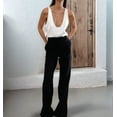thumbnail image 5 of Womens Summer U Neck Satin Sleeveless Casual Tank Tops White L, 5 of 9
