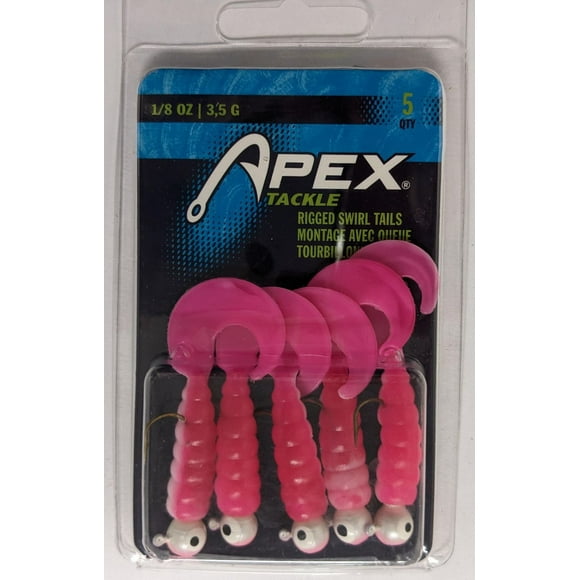 Southy Bend MZ-J518-PNKWH-X Larves gréées 1/8oz Pnk Wt Pk5 Larves gréées