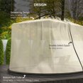thumbnail image 3 of 7.5ft Umbrella Screen Netting - Beige Outdoor Patio Bug Net with Zippered Door | Garden Table Cover for Shade & Protection, 3 of 7