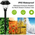 thumbnail image 5 of NefLaca Waterproof Glass Solar Lights , Super Bright Solar Pathway Lights, Up to 12 Hrs Long Last Auto On/Off Garden Lights , Stainless Steel LED Landscape Lighting for Yard,Outdoor, 5 of 8