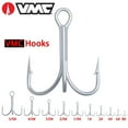 thumbnail image 3 of High Carbon Steel Round Bend Bend Bass Tackle Fishhooks VMC Fishing Treble Hook Fishing Accessories 4#, 3 of 8