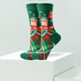 thumbnail image 1 of Calcetines Cortos Medias de dibujos animados para damas Estilo navideño Elástico Diseño creativo Traje de vacaciones Cgtredaw Regalo Verde Talla Única Regalo Verde para Mujer, 1 of 1