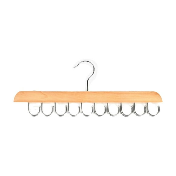 WIFKLSIIPG Natural Wooden Belt Organizer for Closet 360° Rotating Tie Belt Racks Sturdy Belt Holder Space Closet Organizers and Storage Belt Rack