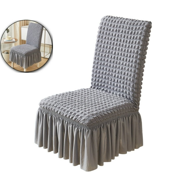 Dvruxg Elastic Dining Chair Covers - Stretch Washable Chair Slipcovers with Skirt Universal Fit for Home, Party for Kitchen, Holiday Decor