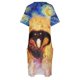 thumbnail image 5 of Vestido holgado con bolsillos de dragón de fuego de Gondolion, vestidos de mujer, ropa de mujer, 5 of 7