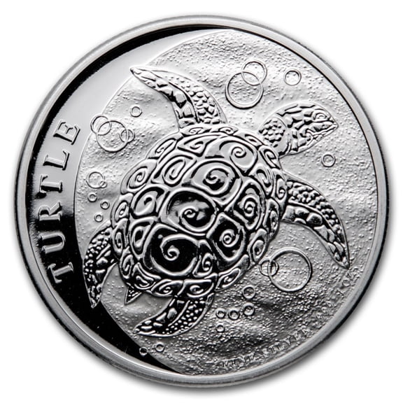 2021 Niue 1 oz Silver $2 Hawksbill Turtle