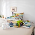 thumbnail image 4 of Erosebridal Kawaii Alligator Bedding Sets Twin Size,Cartoon Bubble Comforter Sets with Sheets,Microfiber Reversible Bed in a Bag Twin size,Animal Decoration,7pcs, 4 of 6