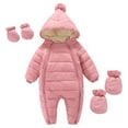 thumbnail image 6 of Kogui Baby Boy Clothes Newborn Winter Snowsuit Baby Infant Boys Girls Outfit Warm Jumpsuit Outwear Romper Coat Clothes 0 5 Months (Pink,0-5 Months), 6 of 9