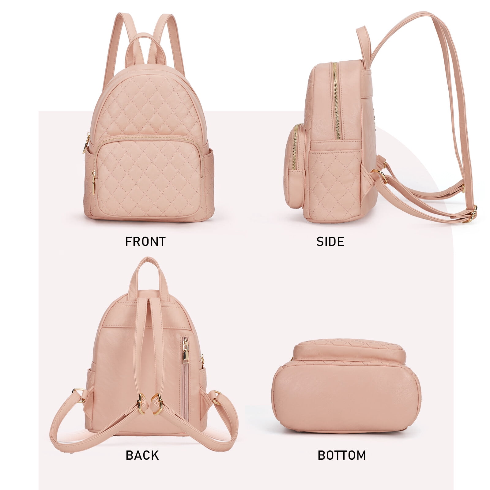 4020 Small Backpack Purse Designer PU Leather Roomly Mini Backpacks Multi KL928 Quilted Mini Backpack for Women PU Leather Backpack  main image 3