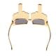 thumbnail image 3 of Gafas de Sol Sunnimix Gesto de Dedo Medio Dorado, 3 of 8