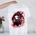 thumbnail image 1 of Camiseta Tanjirou Humor para mujer camiseta de regalo ropa de calle de Humor camiseta Kamado novedad divertida camiseta Vintage con cuello redondo para hombre, 1 of 5