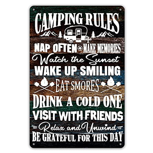 Keep Smiling it makes people wonder what your up to Tin Hanging Sign Plaque 
