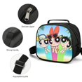 thumbnail image 3 of The Powerpuff Gi-rls Lunch Bags Reusable Insulated Lunchbox Container Handbags Adjustable Shoulder Bag, 3 of 8