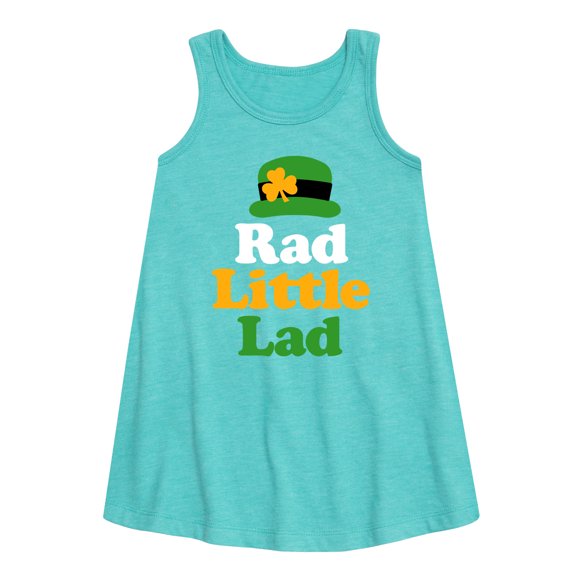 Instant Message - St. Patrick's Day - Rad Little Lad - Toddler and Youth Girls A-line Dress