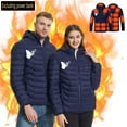 thumbnail image 1 of Winter Jackets for Women USB Intelligent Constant Temperature Heated Windproof Plus Size Coat For Men And Women Winter 21 Heated Jacket Coat Jacket Women on Clearance, 1 of 1