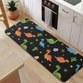 thumbnail image 5 of Black Dinosaurs Eggs Cacti Pattern Kitchen Rug Mat,Kitchen Runner Rugs Non Skid Washable,Decorative Kitchen Floor Mats for Kitchen,Sink,Laundry,17"x47.2", 5 of 7
