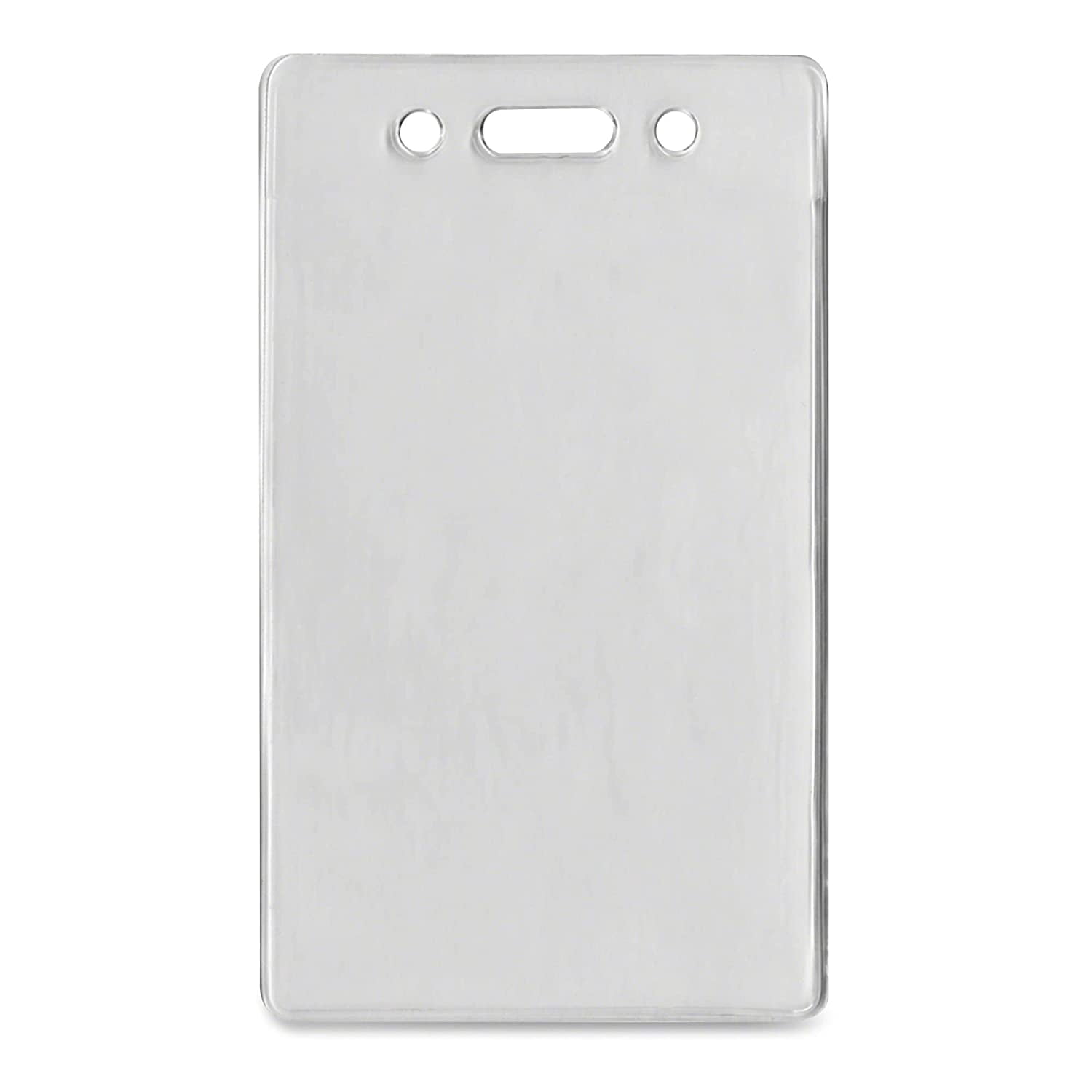 ADVANTUS Proximity Badge Holder, Vertical, 2-3/8 x 4-3/8 Insert Size, Clear, 50 per Pack (75451)