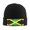 Black, variant on Jamaica Flag Pattern Winter Beanie Hats for Men Women Warm Cozy Knitted Cuffed Skull Cap Blue