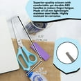 thumbnail image 2 of BAZIC 8" Pastel Stainless Steel Scissors, Straight Handle Sharp Blades, 24-Pack, 2 of 7