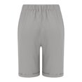 thumbnail image 5 of vigerkar Wide Leg Linen Shorts for Women Elastic Drawstring High Waisted Bermuda Shorts Casual Loose Summer Soft Lounge Short Grey, XXL, 5 of 6