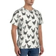 thumbnail image 2 of Bixox Men's Funny Chicken Printed Short Sleeve Skinny Athletic T-Shirt, 2 of 6
