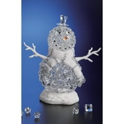 Icy Giftware LED Lighted Ice Cube Snowman Christmas Figurine Decoration - 12.5"