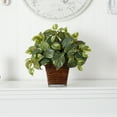 thumbnail image 6 of Nearly Natural 17" Pothos with Coiled Rope Planter Polyester Artificial Plant, Green, 6 of 6
