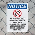 thumbnail image 5 of (2 Pack) No Personal Cell Phones OSHA Notice Sign 7 Inch X 10 Inch Plastic Sign, Weather Resistant, UV Protected for Workplace, Business, and Construction Site, Made in the USA, 5 of 8