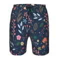 thumbnail image 3 of Balery Colorful Flowers Traje de Baño Estilo Hawaiano para Hombre, Shorts de Secado Rápido con Bolsillos-Large, 3 of 6