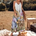 thumbnail image 2 of Easter Bunnies Rabbits Sleeveless Dress Women's Luxury Party Dress Birthday Dresses for Women, 2 of 7