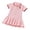 Pink, variant on SGFCWSX Girls Polo Dress Short Sleeve Cherry Embroidery Pleated Hem Summer Casual School Playwear Party Dress Pink Size 5-6 Years