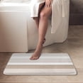 thumbnail image 3 of Grey Striped Bathroom Set with Shower Curtain and Bath Rugs and Accessories,Boho Modern Non-Slip Shower Curtain Set,Bathroom Decor 3 Pcs, 3 of 8