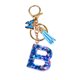 thumbnail image 1 of Minnieouse Llaveros con letras personalizadas, llavero con alfabeto portátil y ligero, llavero con borlas Accesorios de disfraces B, 1 of 6