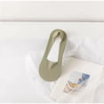 thumbnail image 3 of 6 pairs Thin No Show Socks (Women), Made of Ice Silk Surface on the Surface & Cotton on the Bottom（green）, 3 of 5