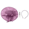 thumbnail image 4 of Wide Brim Derby Hat for Women - Elegant Kentucky Fascinator,Bridal Wedding Tea Party Formal Top Hats, 4 of 5