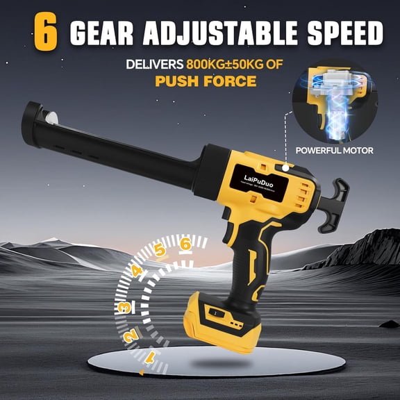 Cordless Caulking Gun for Dewalt 20V Battery