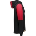 thumbnail image 4 of Holloway Sportswear S All-American Team Hoodie Black/Scarlet Heather 222581, 4 of 5