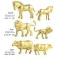 thumbnail image 3 of Modelos De Animales Salvajes De La Selva, 12 Juegos De Figuritas De Animales De Plástico Dorado, Modelos De Animales Salvajes De La Selva, Mini Animales, Adorno De Escritorio Para ANGGREK Gold Plastic Animal Figurines, 3 of 8