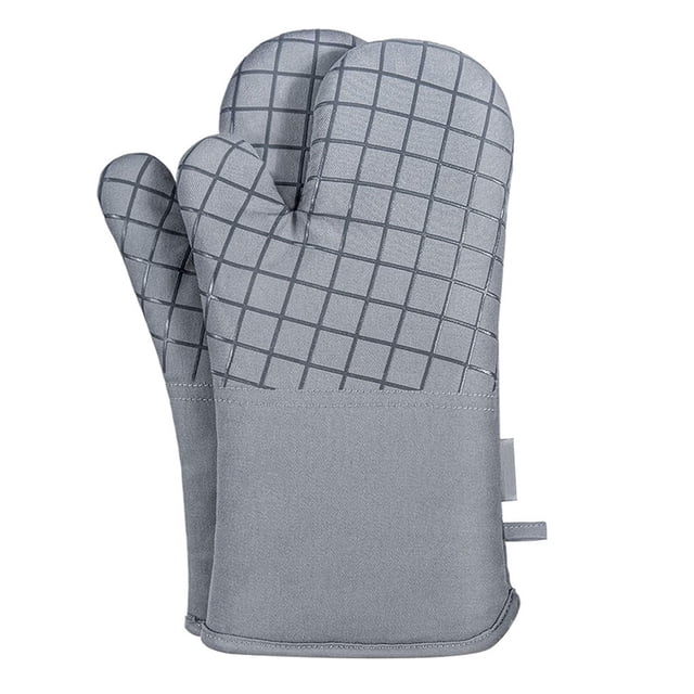 Guantes de horno Mitones Algodón Estera de aislamiento térmico para microondas Toalla de cocina lavable, Gris 6 piezas Eigraketly HA003893-03